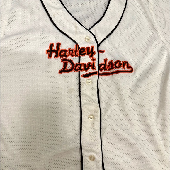 Vintage Harley Davidson Embroidered Women’s Jersey - Picture 5 of 6